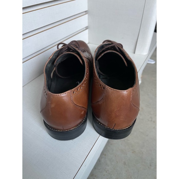 Men’s Stacy Adams Wingtips Leather Dress Shoe Size 11W - Picture 3 of 6